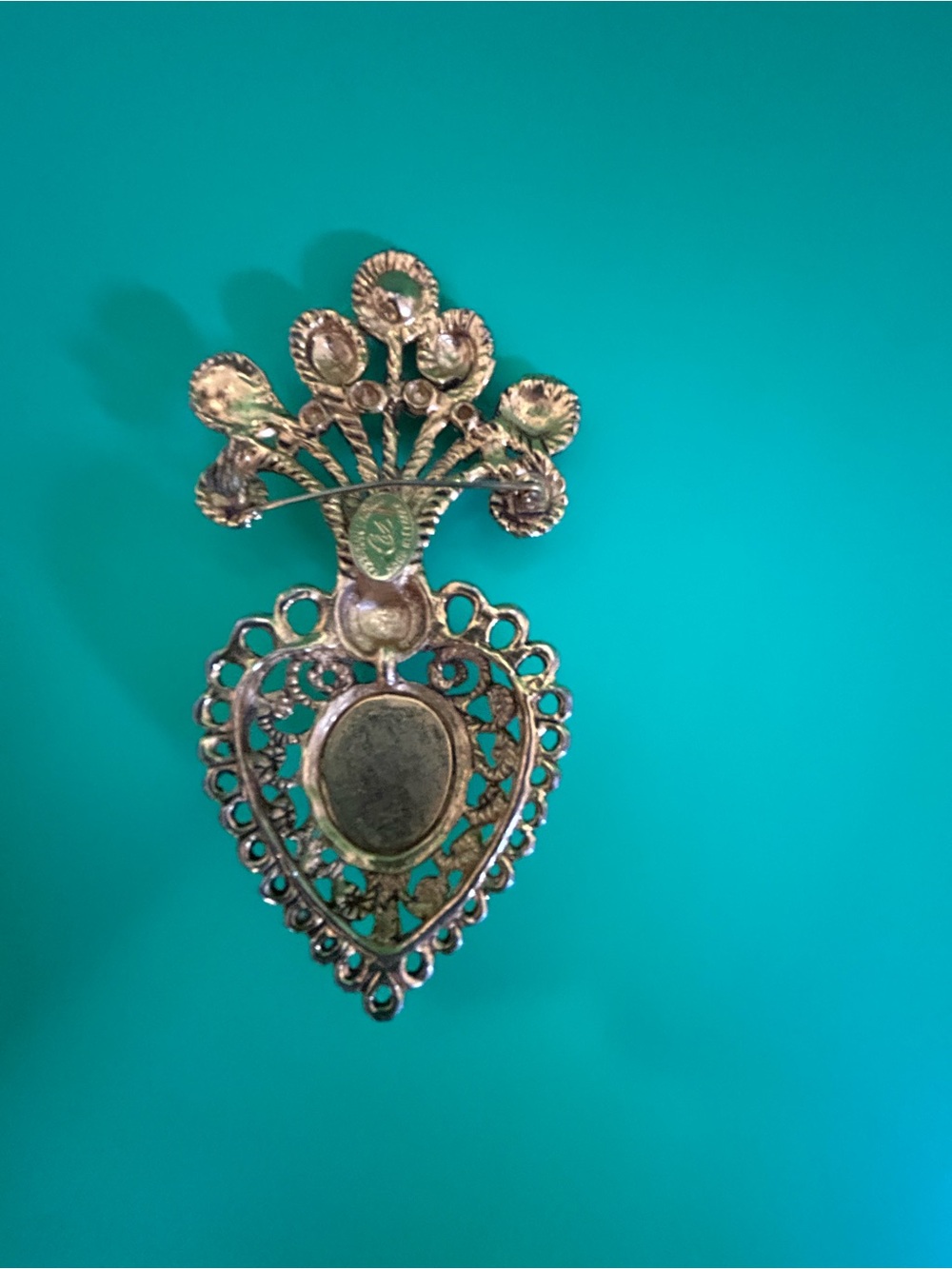 Christian Lacroix Vintage Large Gold Brooch - Picture 4 of 6